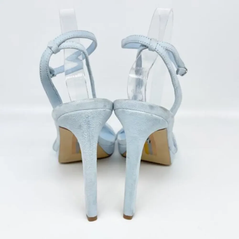Sam Edelman Women's Jade‎ Ankle Strap Heel Riveria Blue Size 8.5M